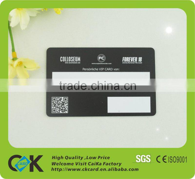 Printing eco-friendly pvc magnetic stripe business card from gold manufacture