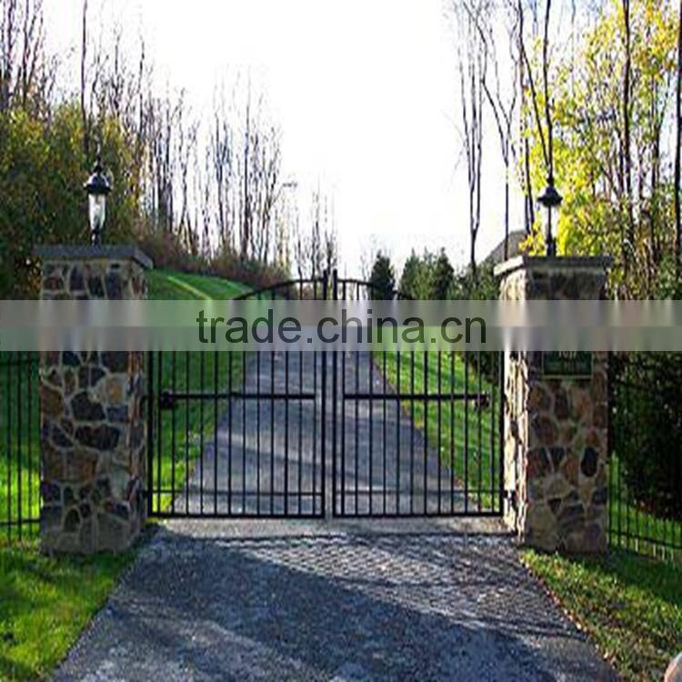 Custom height and colors iron pipe gate design Without welding