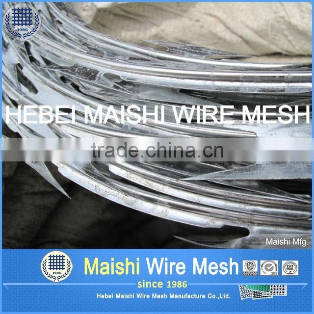 BTO-22 SS concertina razor wire ribbon wire