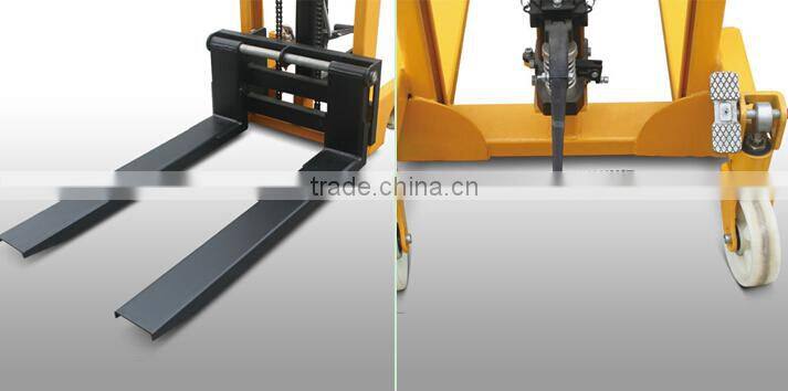2015 Newest 1500kg Manual Hydraulic Stacker