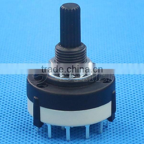 2 ~ 12 position Rotary Switch with PCB terminals