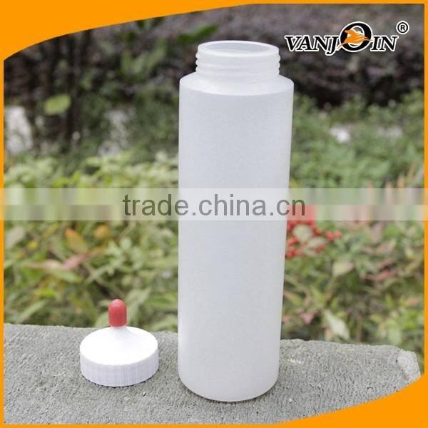 270ml HDPE Spout Cap Empty Plastic Bottle for ketchup