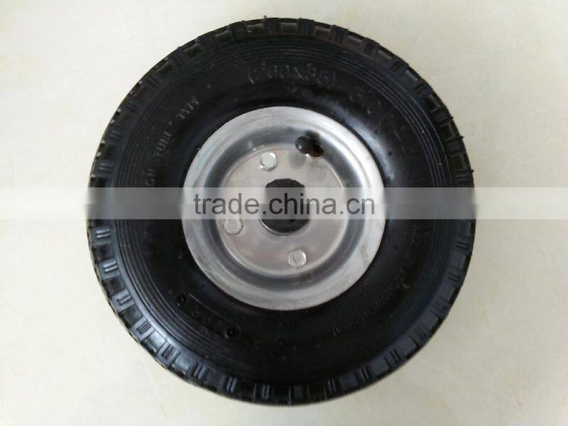 wood wagon wheelbarrow rubber wheel 3.00-4