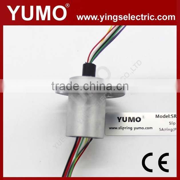 SR022B-3P5S OD22mm 8wires customized aluminium alloy housing capsule slip ring