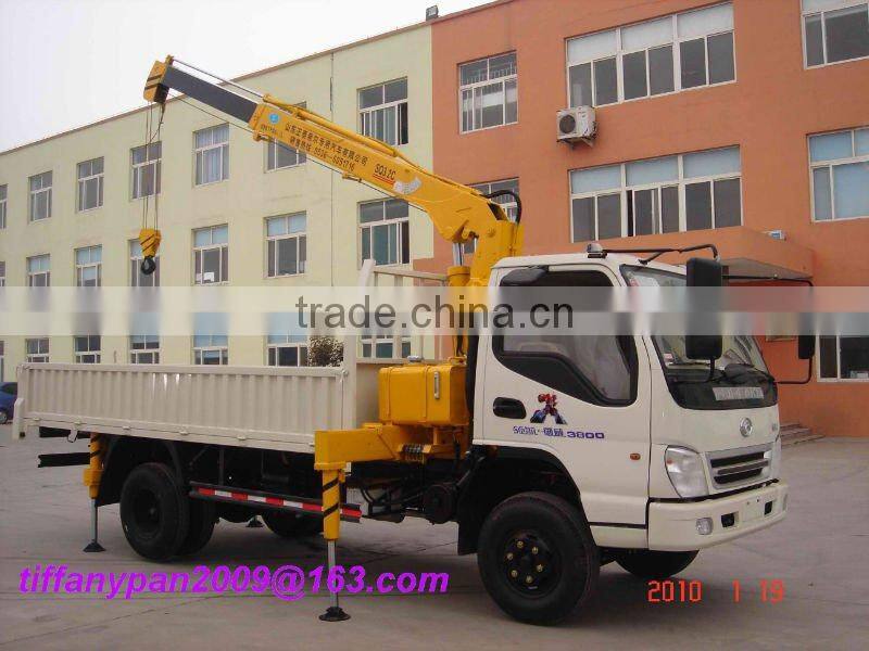 truck with loading crane