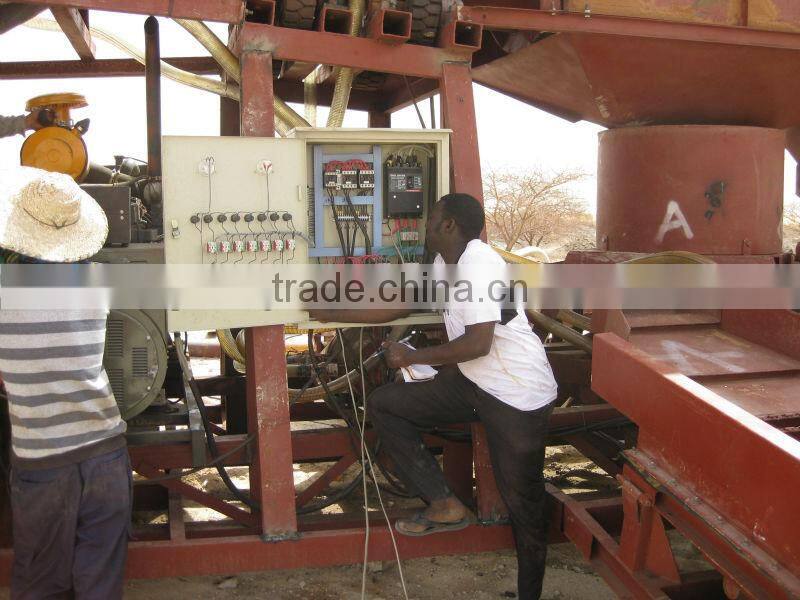 Portable Alluvial gold mining machine