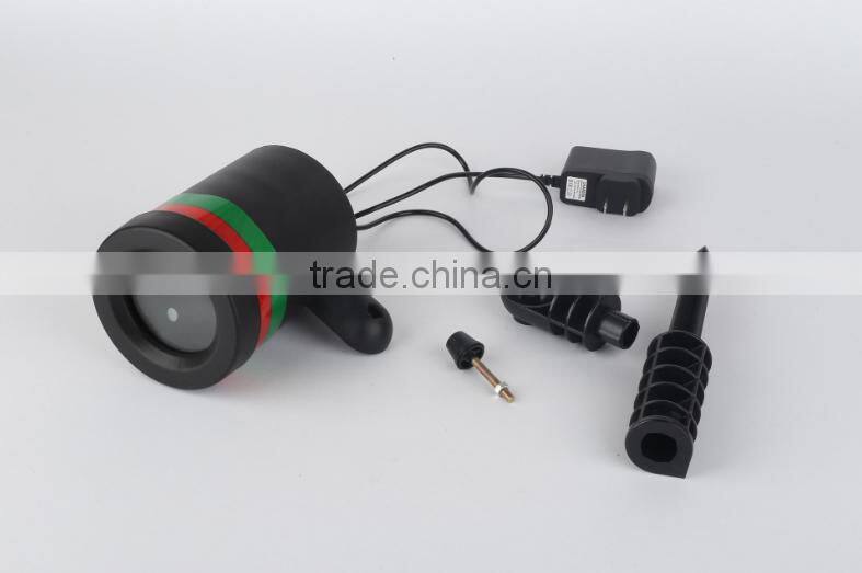 Red and green outdoor indoor christmas laser projector light