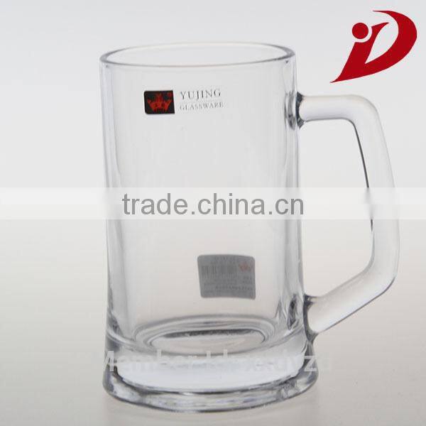 High quailty double wall glass cup with handle