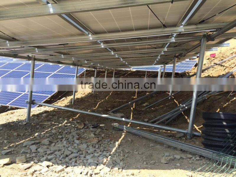 Good galvanized steel ground solar panel support structures