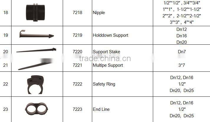 Irrigation PE Pipe Fitting 90 Degree Elbow Connector