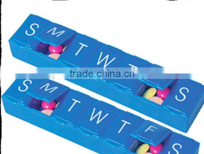 facotry price 7 day pill box/weekly pill box/ plastic pill box