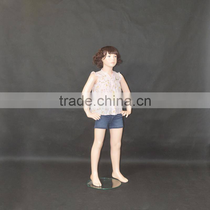 Children dress display mannequin,little girl models,6~8 year old girl mannequin