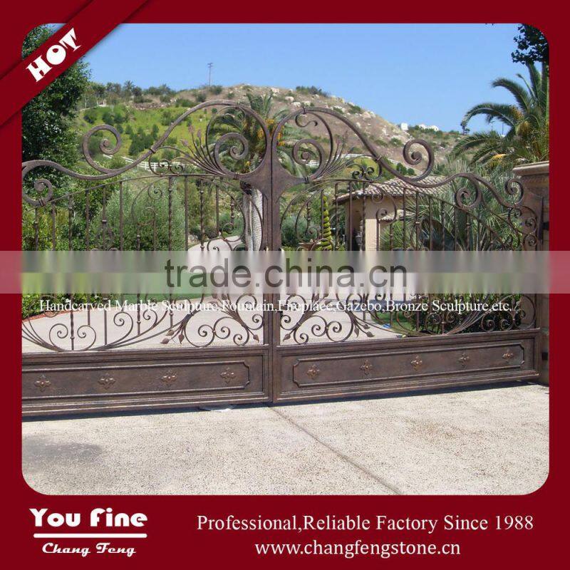 luxurious Wrought Iron main Gate For Villa