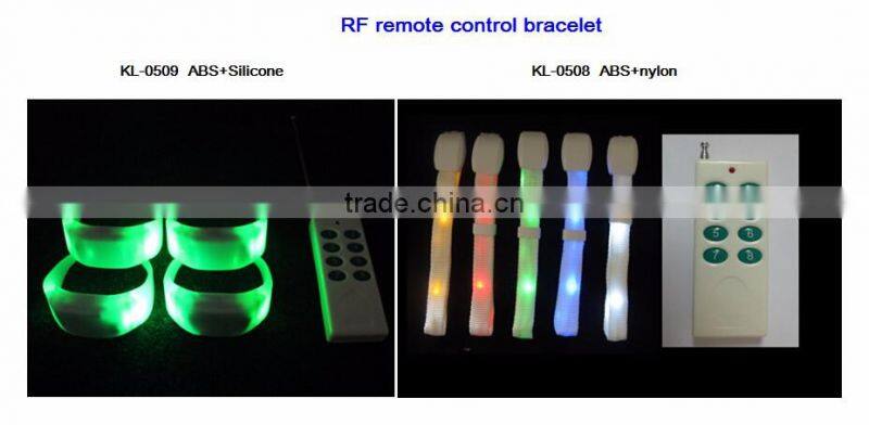Remote Control LED Flashing Wristband,LED Flashlight Wristband,Radio Controlled Wristband