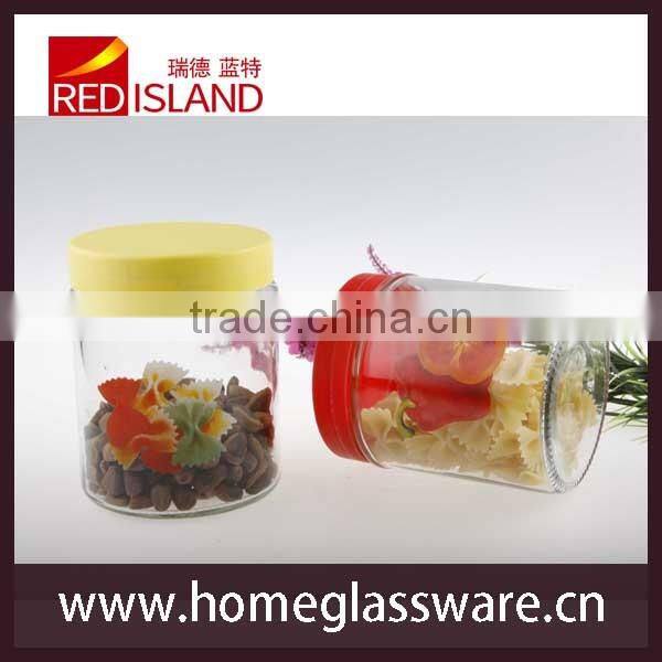 500ml glass storage bottle with plastic lid