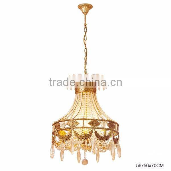 Luxury Crystal & Bronze Pendant light, Elegant Design Brass Chandelier Crystal Drop, Noble Hotel Ceiling Lamp