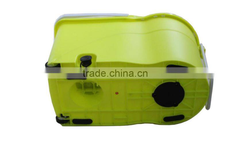 Magic Spin Microfiber Mop + Bucket 2 Heads Rotating 360 Easy Floor Mop Blue