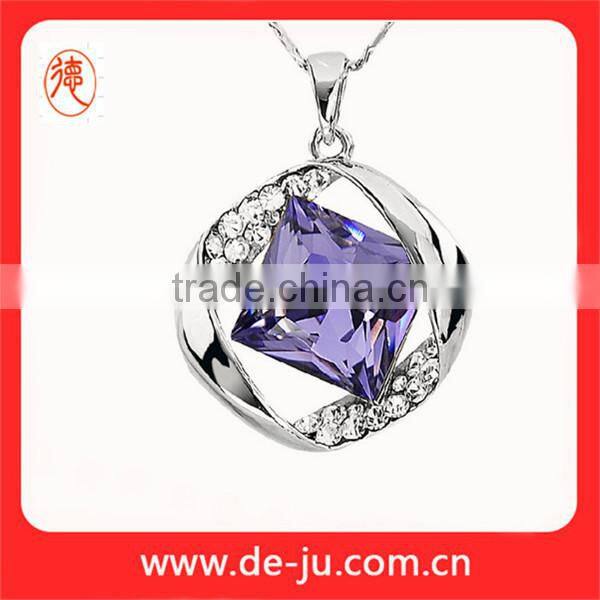 Magnetic Charm Crystal Pendant Necklace