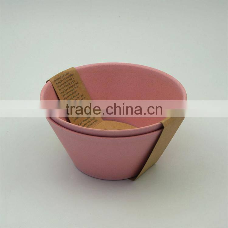 large new Eco-friendly bamboo fibre dishes disposable bowls