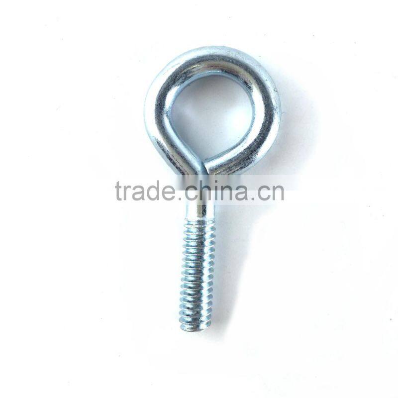 Silver Color Zinc Plated Metal Cup Hooks Eye Shape Screw Hooks Self-tapping Screws Hooks Ring