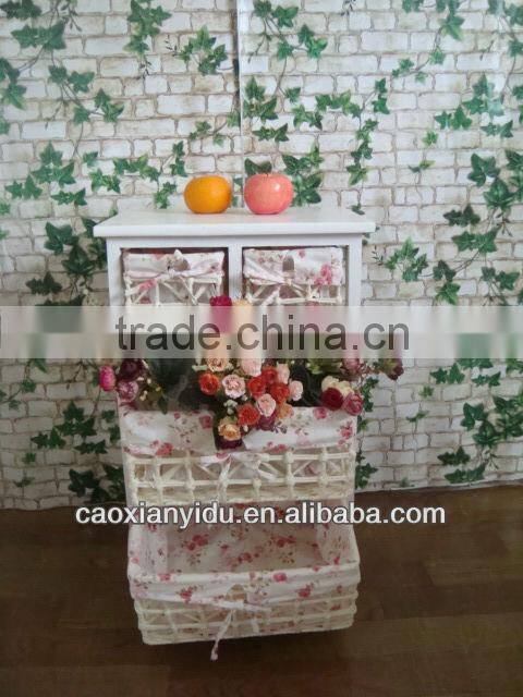 European minimalist garden rattan storage cabinets lockers small white wooden storage cabinet wicker drawers