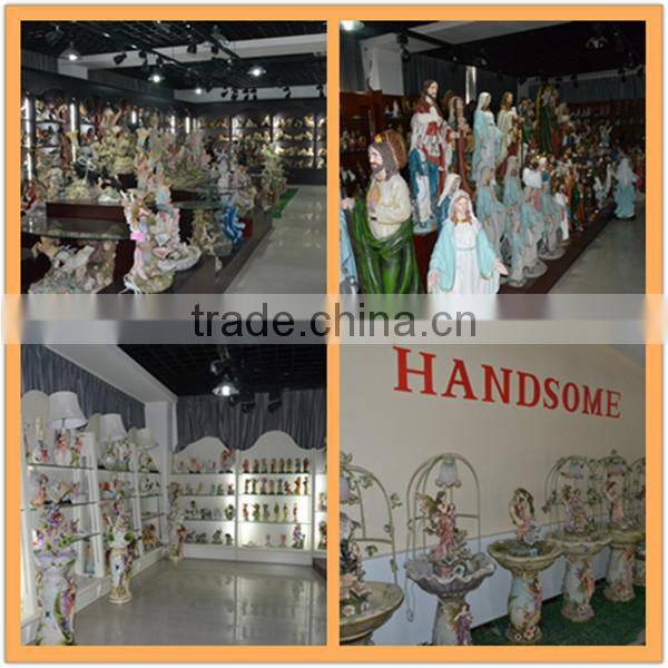 Polyresin craft Christmas house with LED light