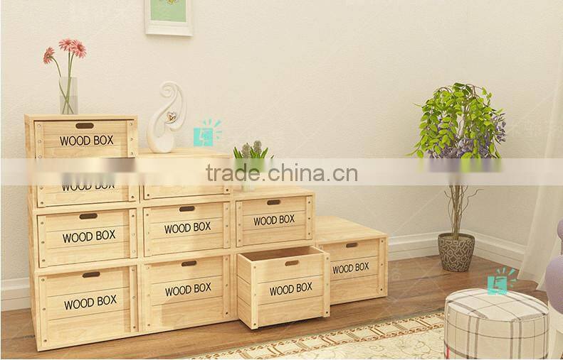 Free combination multi size hot selling wooden draw storage box cabinet
