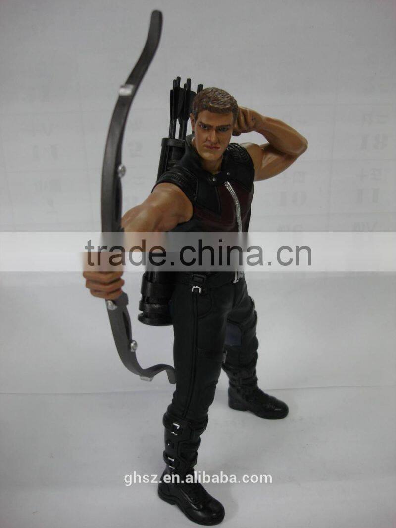 Guo hao hot sale custom avenger character Hawkeye marvel figure , Age of Ultron