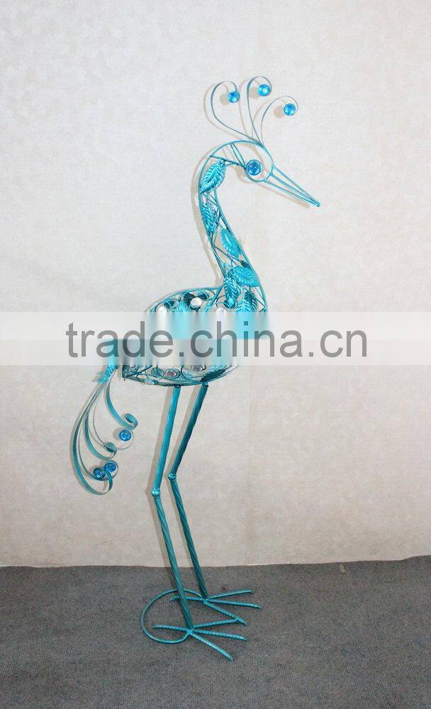 Metal peacock garden decoration