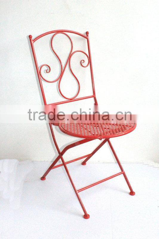 Outdoor metal table and chairs