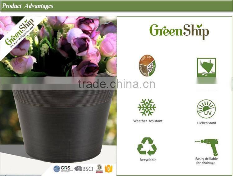 decorative Plastic flower pot recycleddurable unbreakable manufacturer