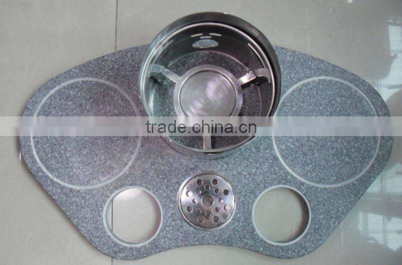 Electric marble bedplate triple Juice Dispenser