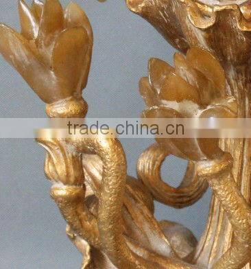 Hand craved polyresin decorative fruit bowl,home decoration