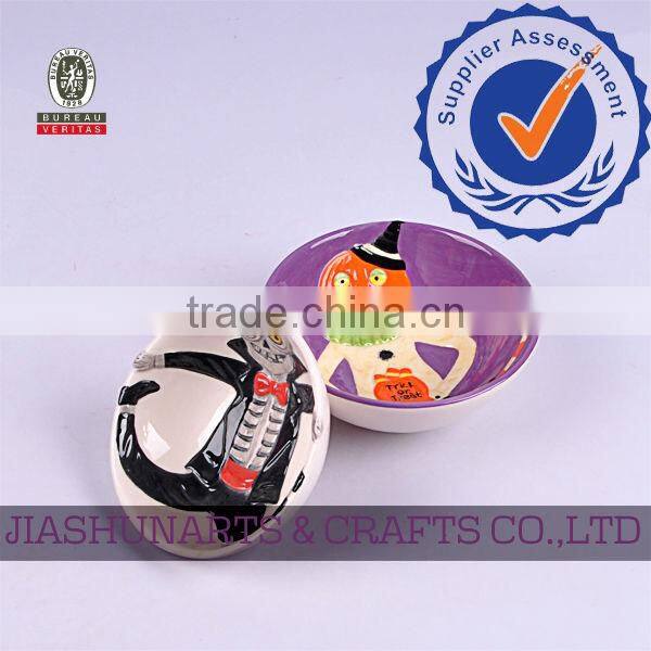 Halloween ceramic bowl