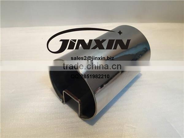 Single or double groove 304 316 decorative stainless steel slot pipe and tube(YK-9352)