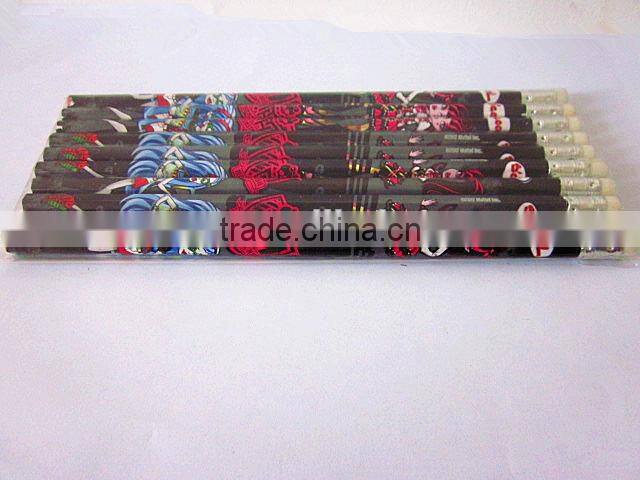 HB Graphite wood pencil with eraser