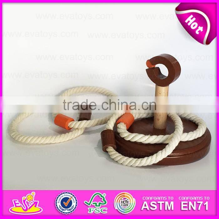 2016 new design wooden ring toss game,outdoor children ring toss game,fashion kids ring toss game W01A156