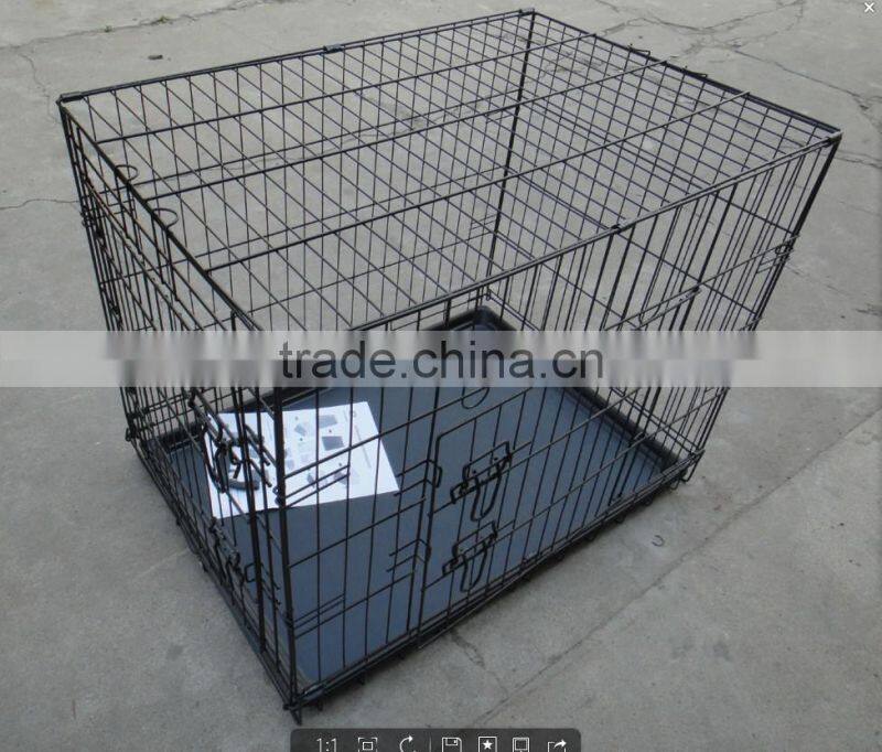 2015 outdoor/ innerdoor black coated pet cages/pet cases/dog cases/dog house