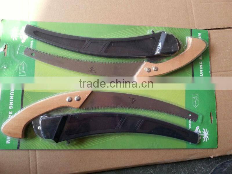 long handle pruning saw, high quality carbon steel plastic handle pruning saw