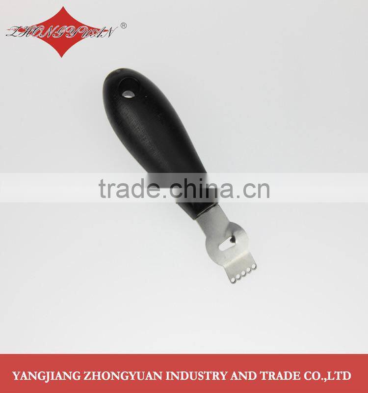 Kitchen utensil function Stainless Steel Fruit Corer with black hanlde