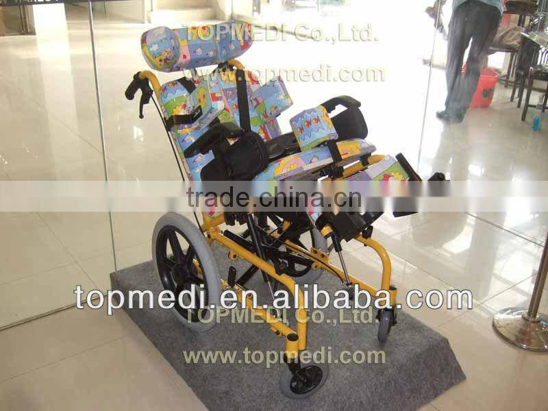 Physical Therapy Equipments ALUMINUM BRAIN PARALYSIS WHEELCHAIRS FOR CHILDREN, Pediatric wheelchair