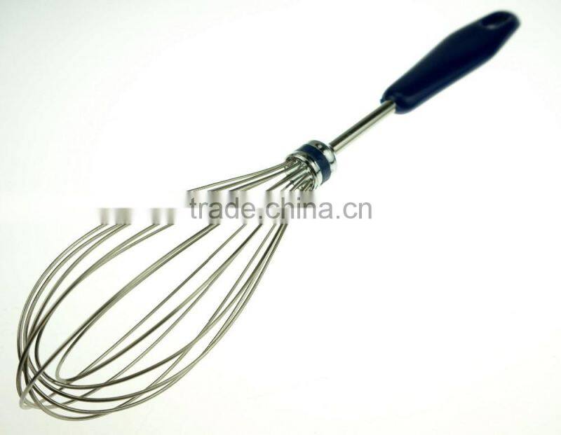 37044 stainless stee Egg Beater Blender with pp handle