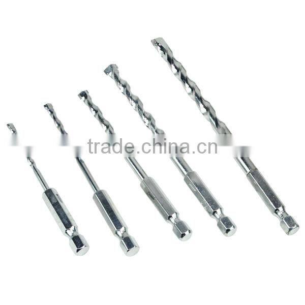 37 piece hex shank drill bit set in plastic case