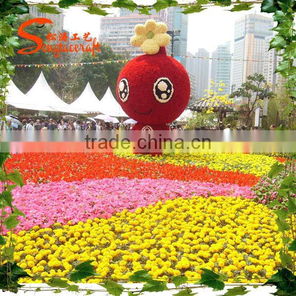 Customize plastic animals garden decoration artificial topiary