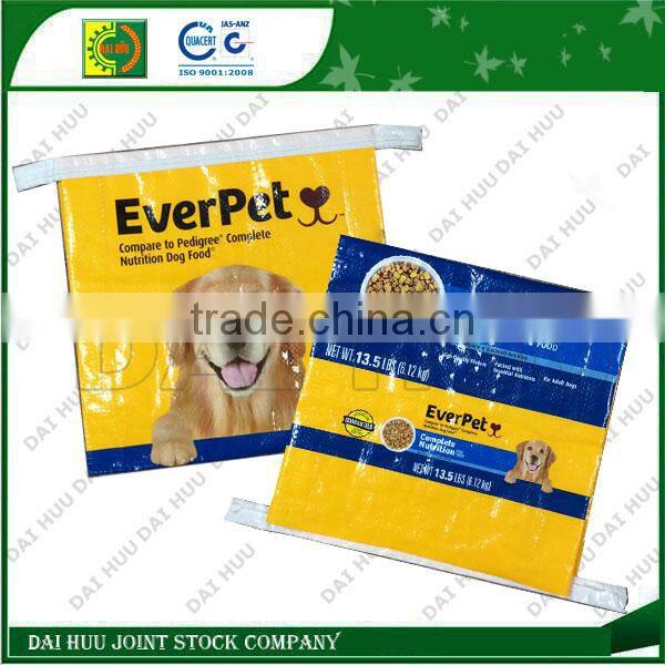 BOPP woven bag with tape seal for packaging feedstuffs