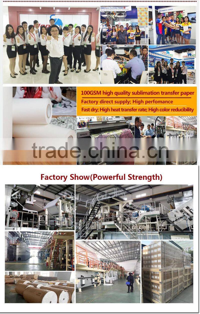 70g sublimation roller heat transfer paper for metal