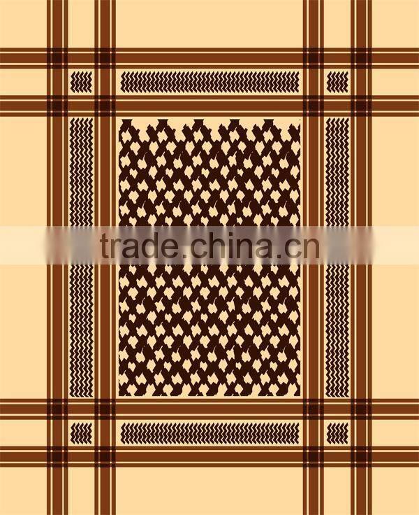 geometric design acrylic super soft extra thick mink royal blanket/plush blanket