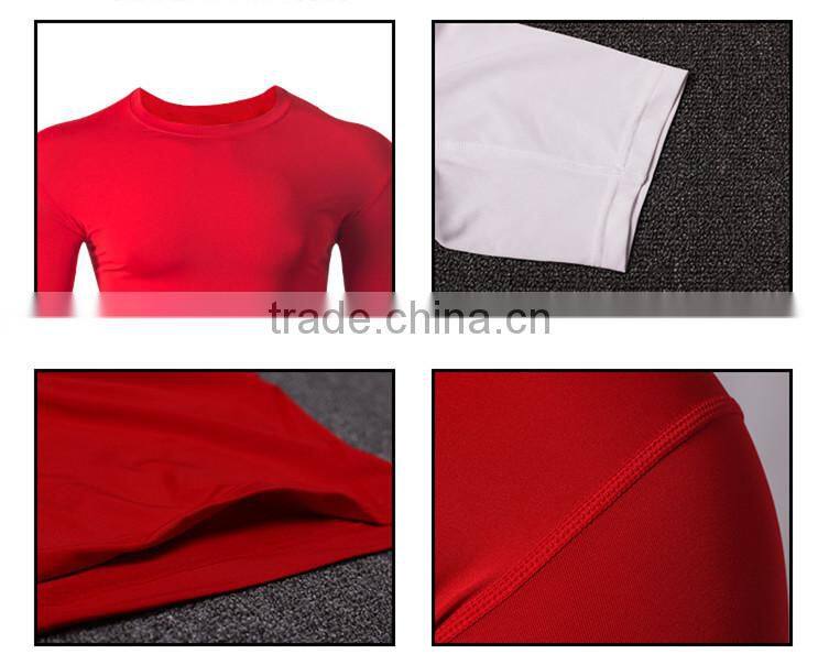 Made In China OEM sportswear compression streched exercise fitness tshirt men