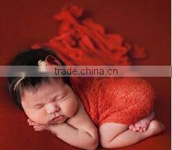Handmade knitted baby wraps crochet baby blanket newborn photography props