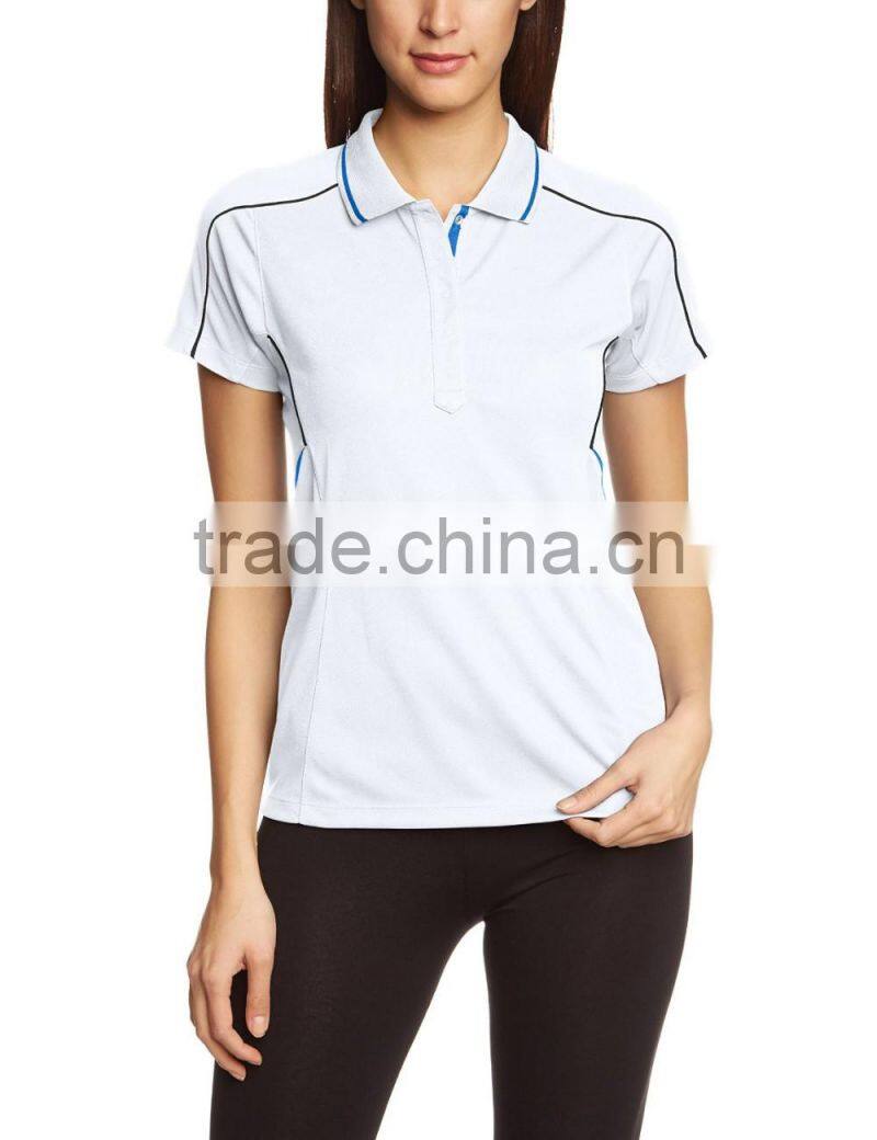 New design women's polo hot sale sublimation printing polo tshirt